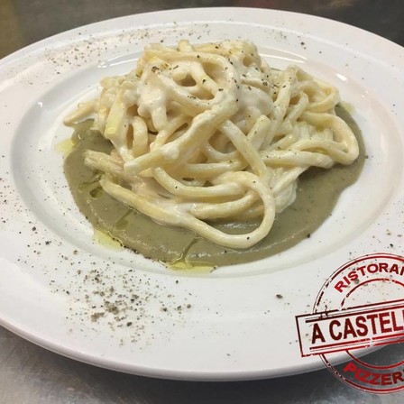 Scialatelli Cacio e Pepe maritati con il Macco